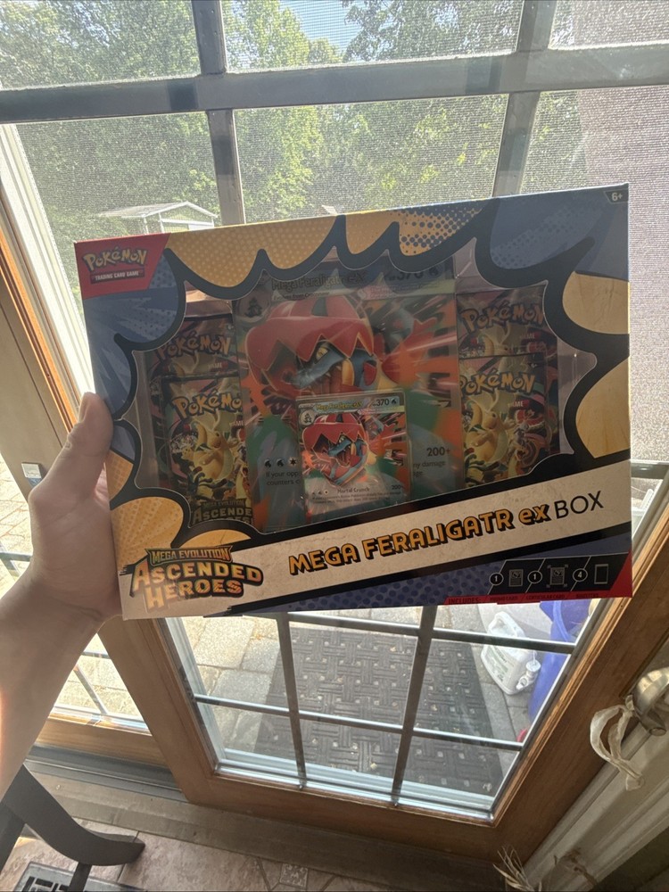 Pokemon TCG: Mega Evolution Ascended Heroes Mega Feraligatr ex Box New & Sealed