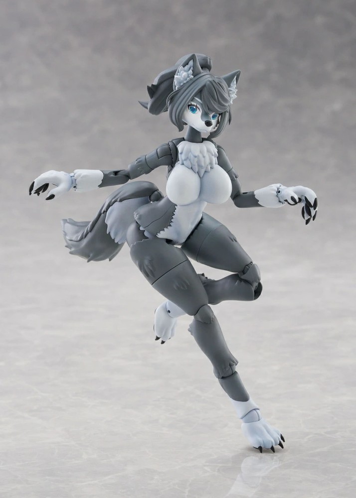 Aoshima Kemopla No.KP-03R Gray Wolf Non-scale Plastic Model Kit Figure Japan PSL