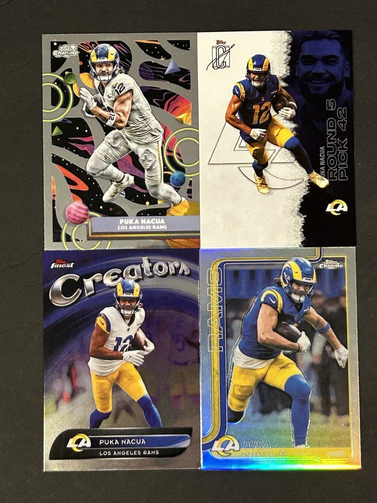 2025 Topps🪐Cosmic Chrome-Signature-Finest Puka Nacua Los Angeles Rams Lot