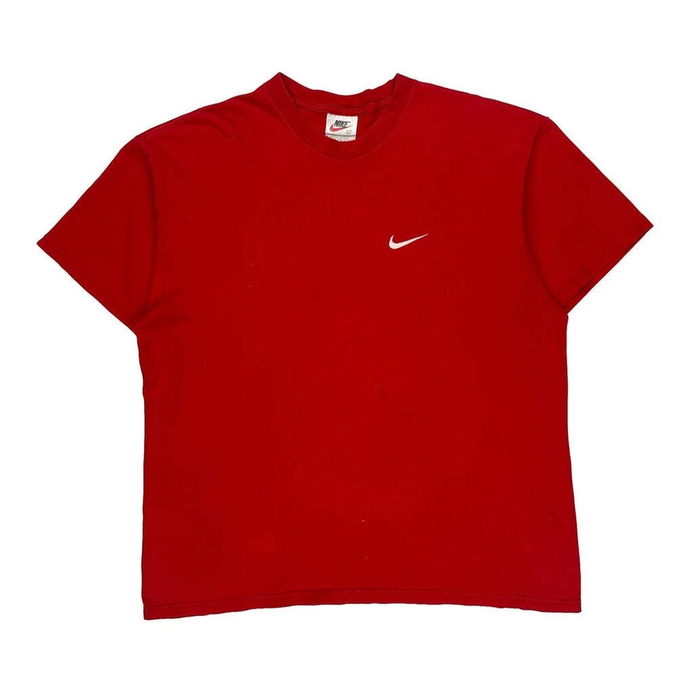 Made In USA Nike T-Shirt - Large Red Cotton