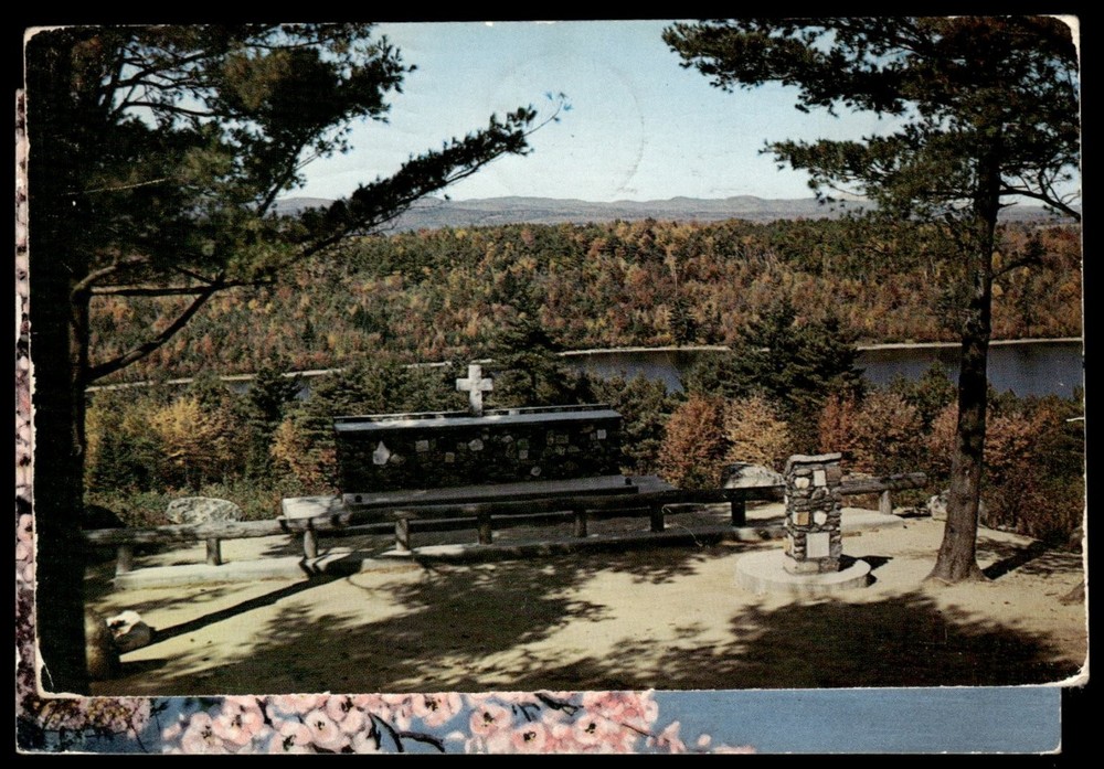 Vintage Postcard Cathedral of the Pines Rindge New Hampshire Autumn Scenic View