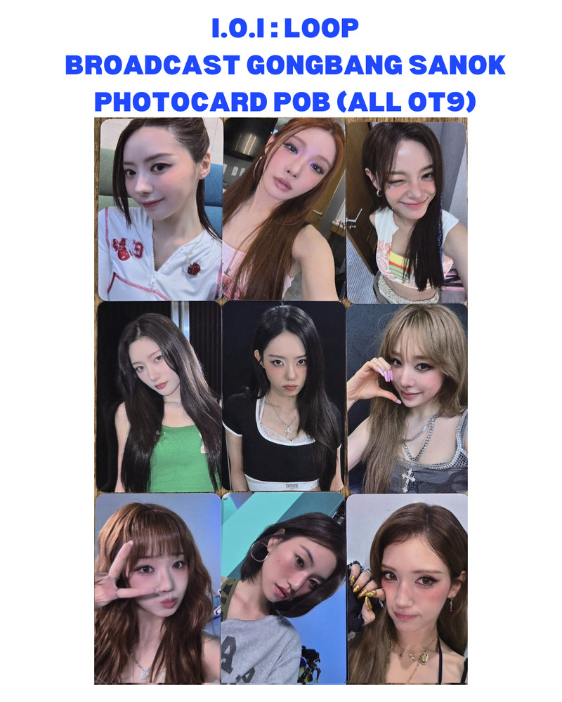 [Ioi] I.o.i : Loop Broadcast Gongbang Sanok Photocard Pob All Ot9 Set