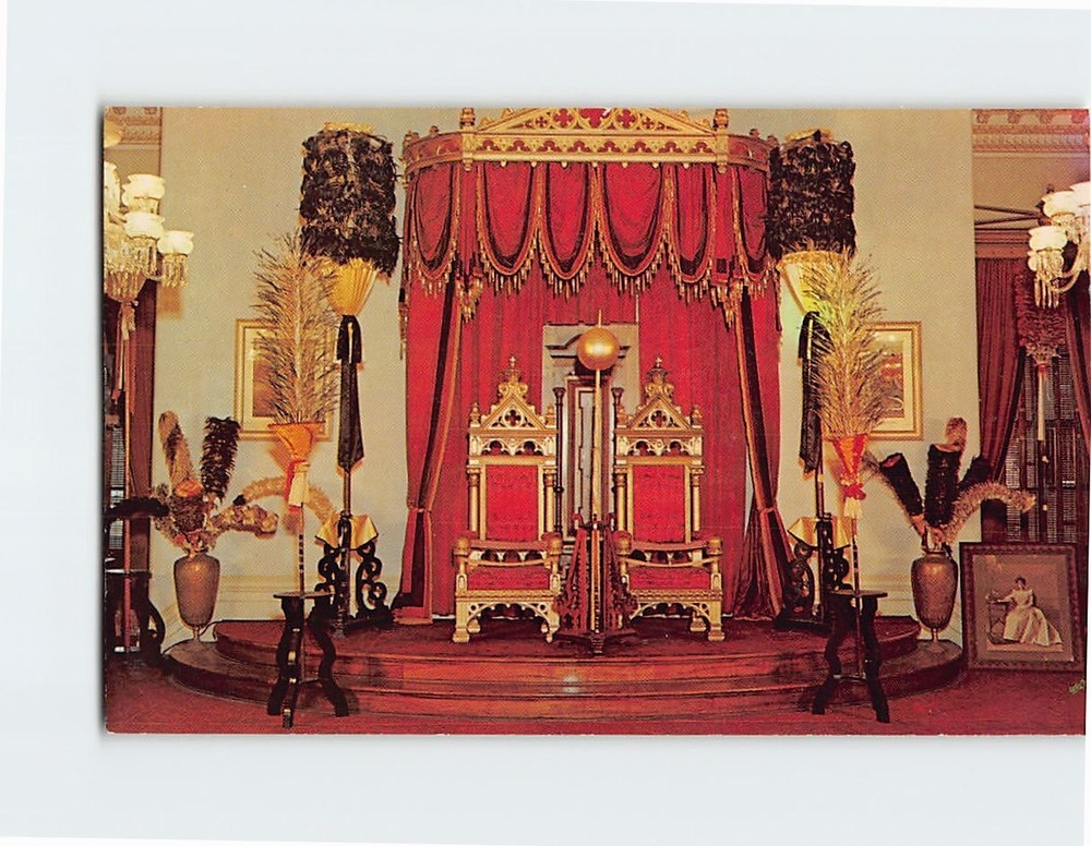 Postcard Throne of Hawaii Last Used by Liliuokalani Hawaii USA