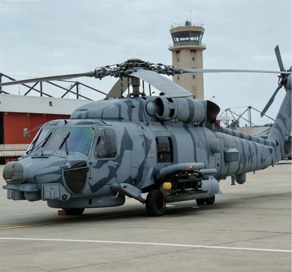 3D printing 1/144 Scale US MH-60R Black Hawk Finished Painted Helicopter Model