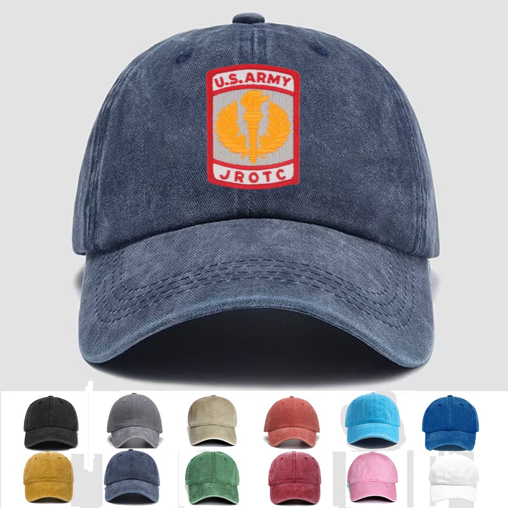 Custom Personalization Embroidered Hat Army JROTC, Veteran Cap, Trucker Hat