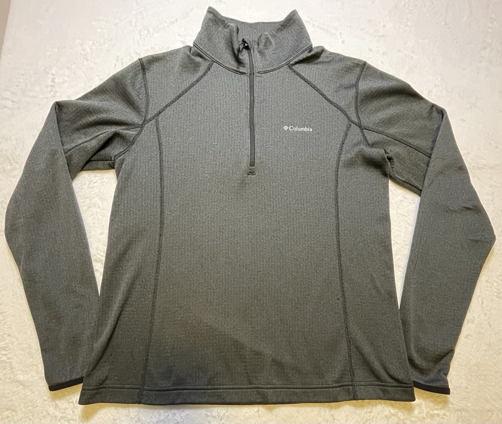 Women’s Columbia Quarter Zip Pullover Gray Size Large (L)