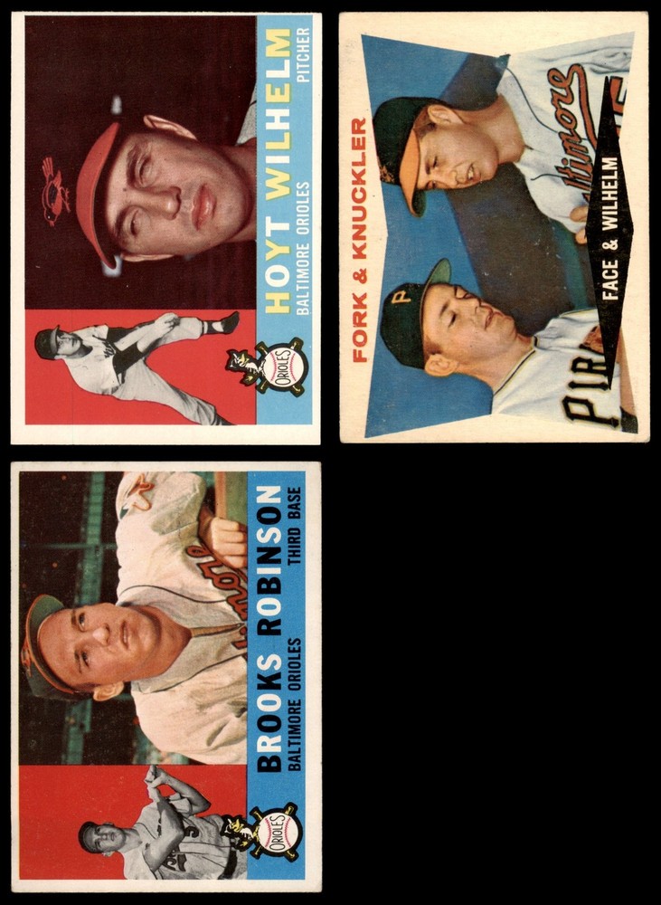 1960 Topps Baltimore Orioles Team Set 4 in VG/EX Condition 6909643