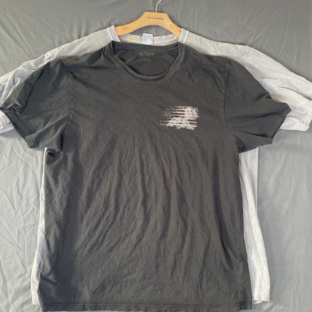 Crazy Shirts Hawaii T-Shirt Bundle Of Two Men's XXL Short Sleeve Black Gray
