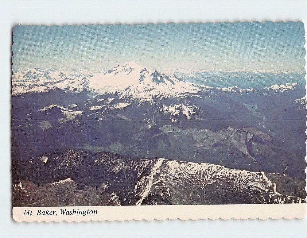 Postcard Mt. Baker Washington USA