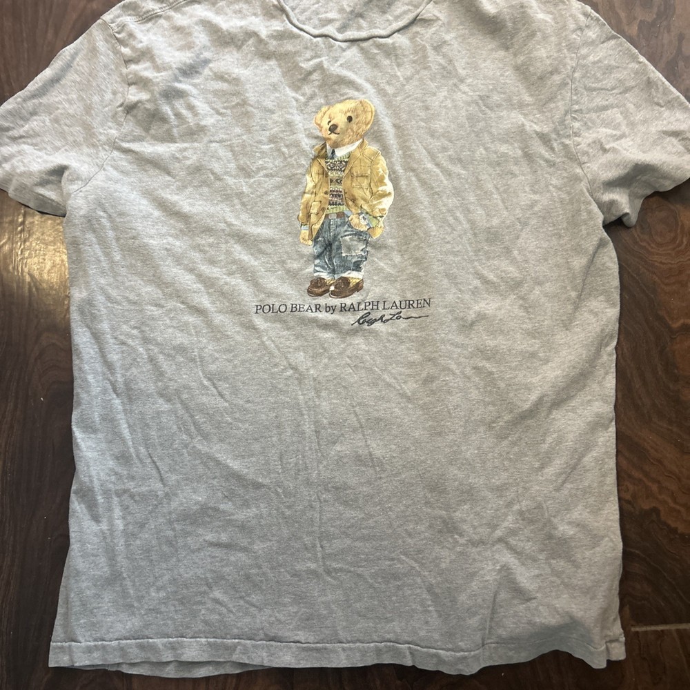 Polo Ralph Lauren Classic Fit Polo Bear T-Shirt See photos/description Pre owned