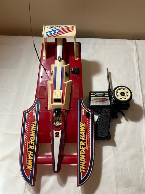 Vintage REMCO Thunder Hawk RC Hydroplane Boat Power Command Tested Working