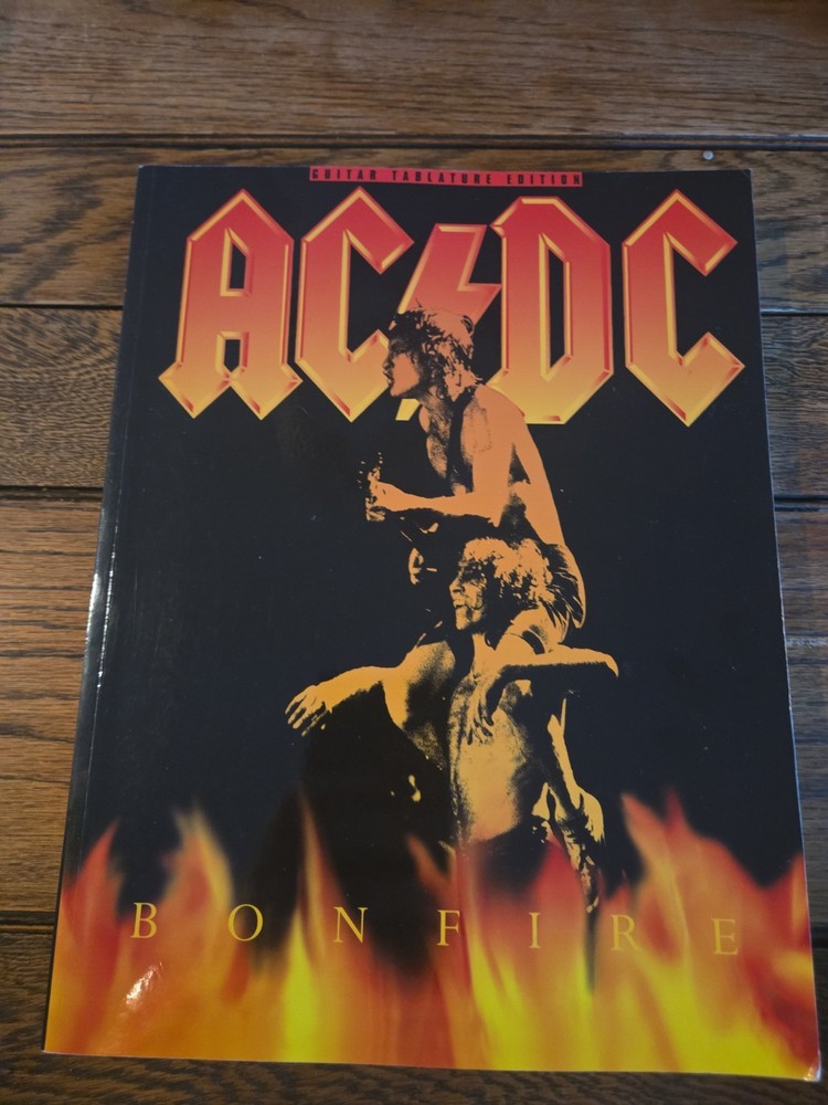 AC/DC Bonfire Guitar Tab Song Book by Amsco Publications for Electric Guitar