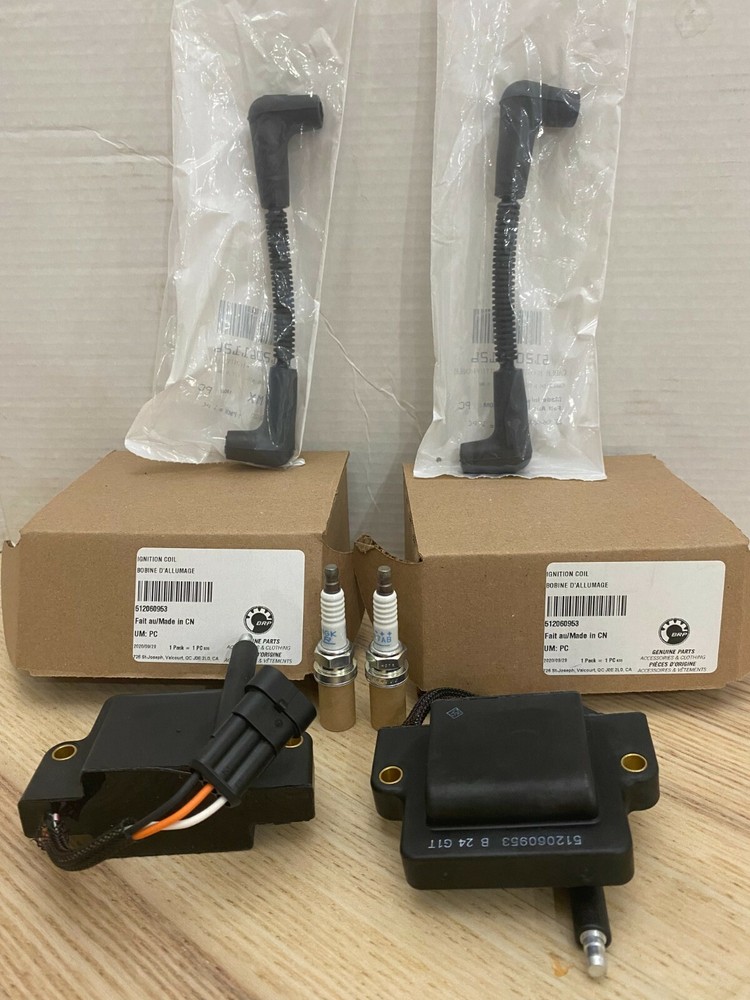 Brand New Genuine Skidoo Ignition Tune Up Kit 800 ETEC Plugs + Coils + Cables