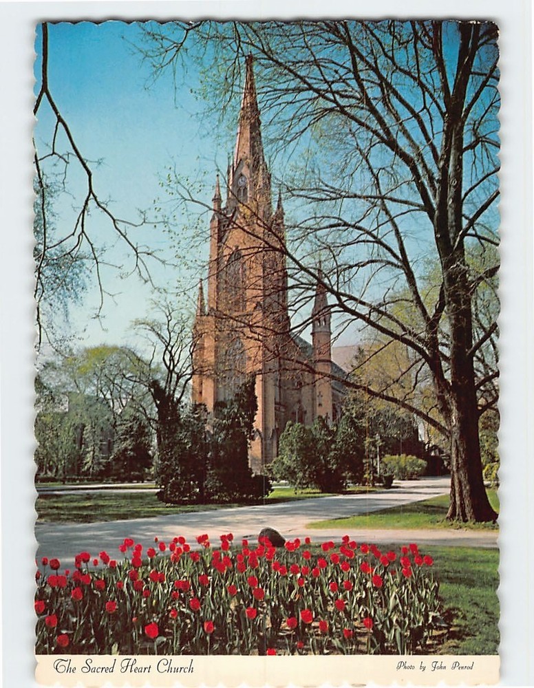 Postcard The Sacred Heart Church University of Notre Dame Indiana USA