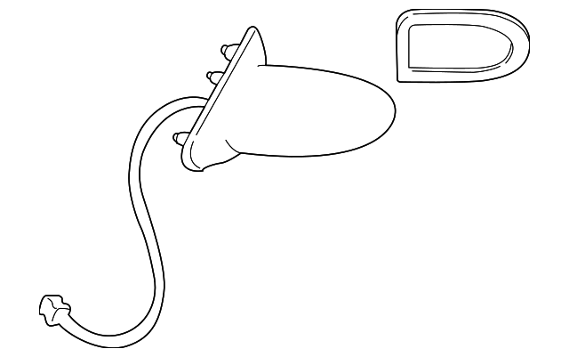 Genuine GM F Mirror 25736282