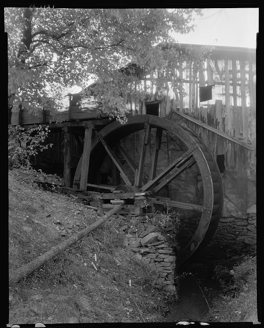 Gordonsville Vic Albemarle County Virginia 1935 Carvers Old Mill Waterwheel