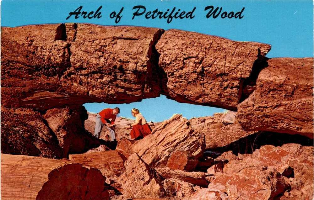 Petrified Forest National Monument, Northern Arizona, Arch of Postcard