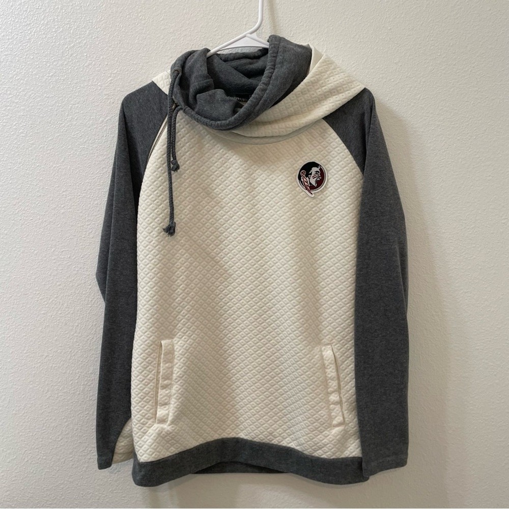 Florida state university Seminoles cowl neck sweatshirt white small