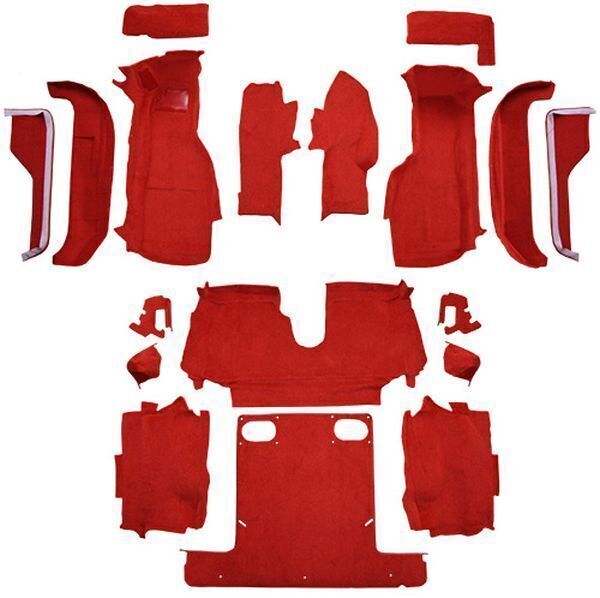 Carpet Kit For 1988-1989 Chevy Corvette Convertible, Complete kit
