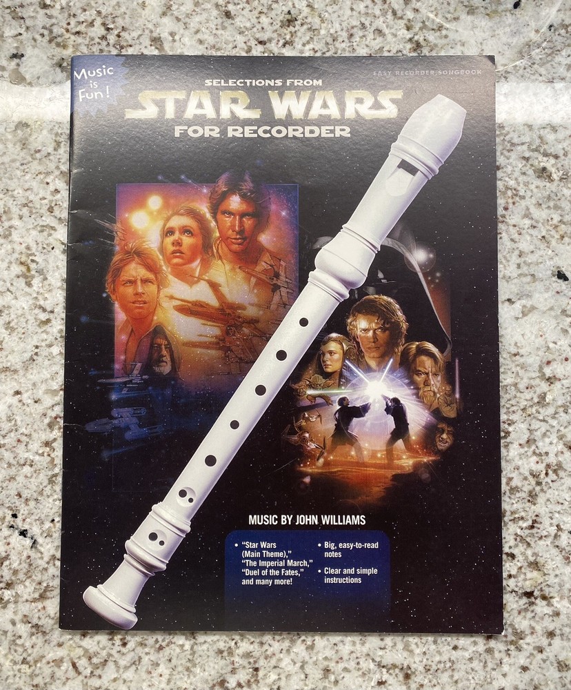 Star Wars Recorder Songbook by John Williams 2008 Sheet Music