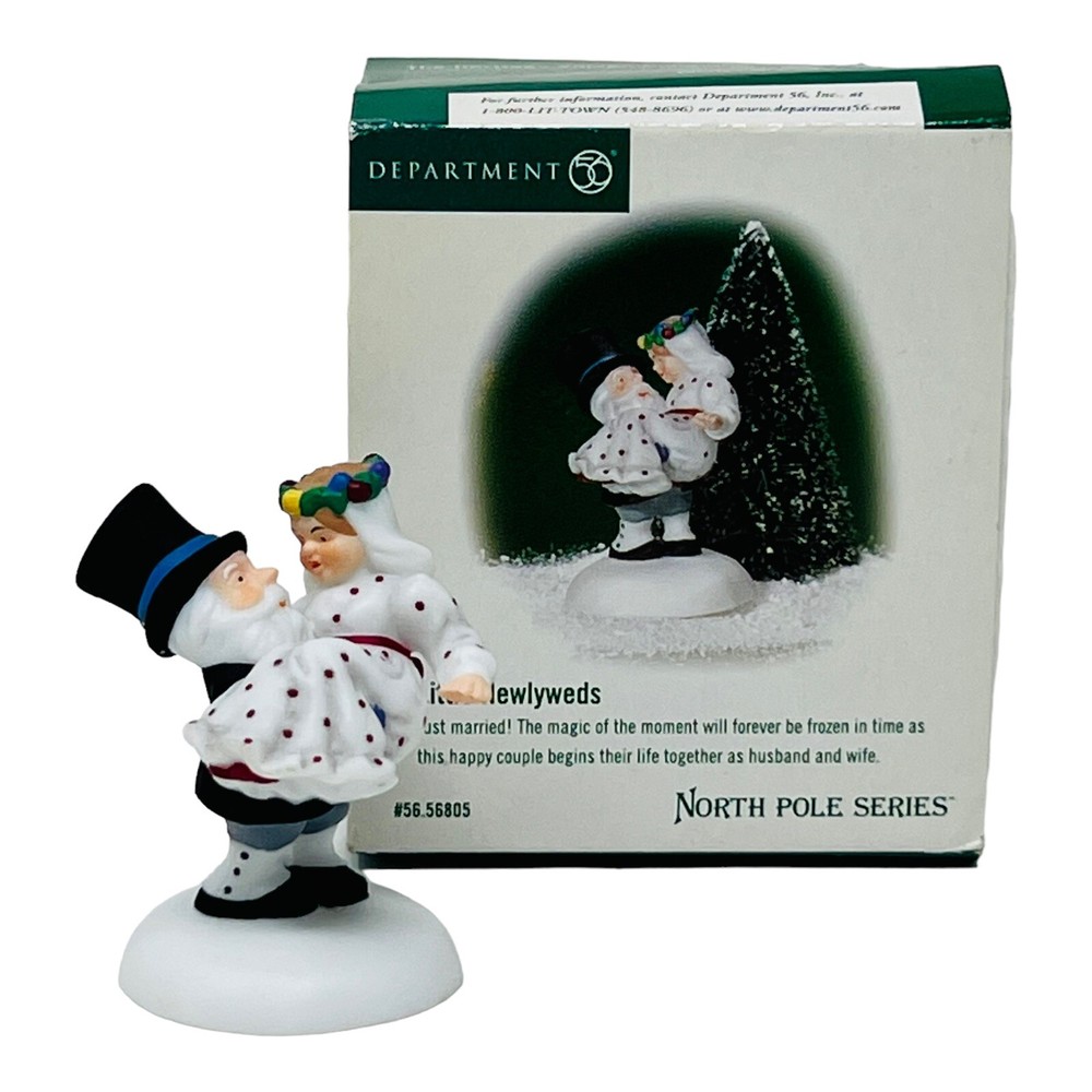 Dept 56 North Pole Series Little Newlyweds 56805 New in Box Retired Collectible