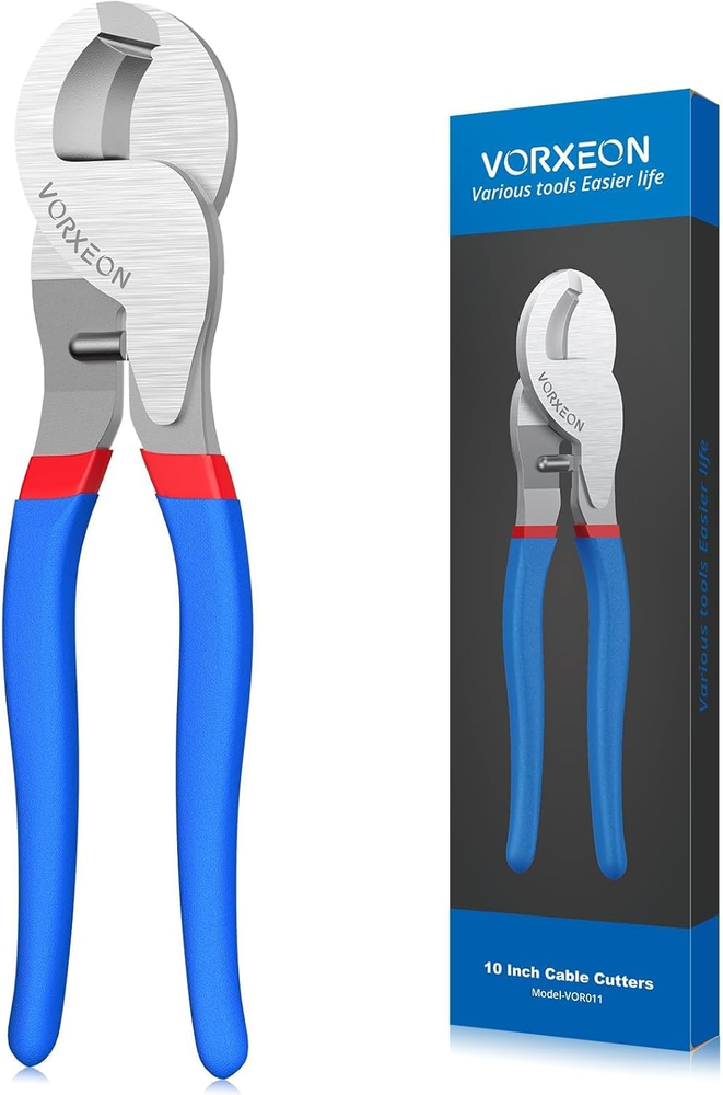 Cable Cutters 10 Inches, Heavy Duty High Leverage Cutter Tool Big Wire Cutters f