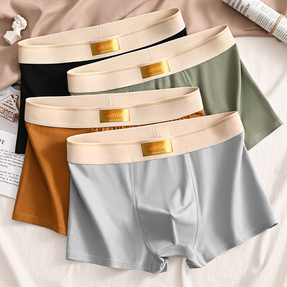 3Pcs/Set Men Panties Knickers Underwear Male Shorts Boxer Shorts Soft Comfort