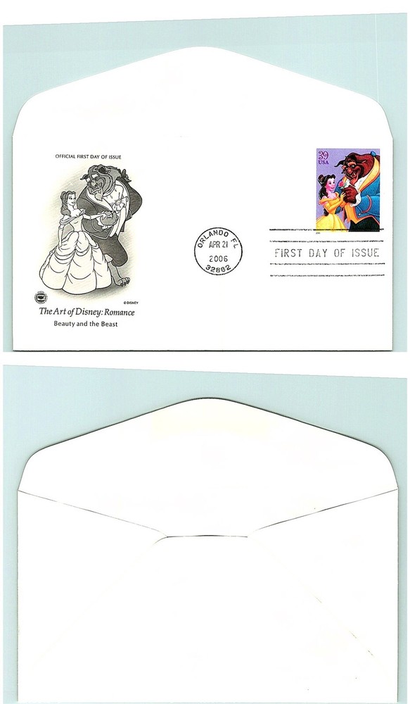 S01-5583, ART OF DISNEY: ROMANCE, BEAUTY & BEAST, PCS/ARTCRAFT FDC
