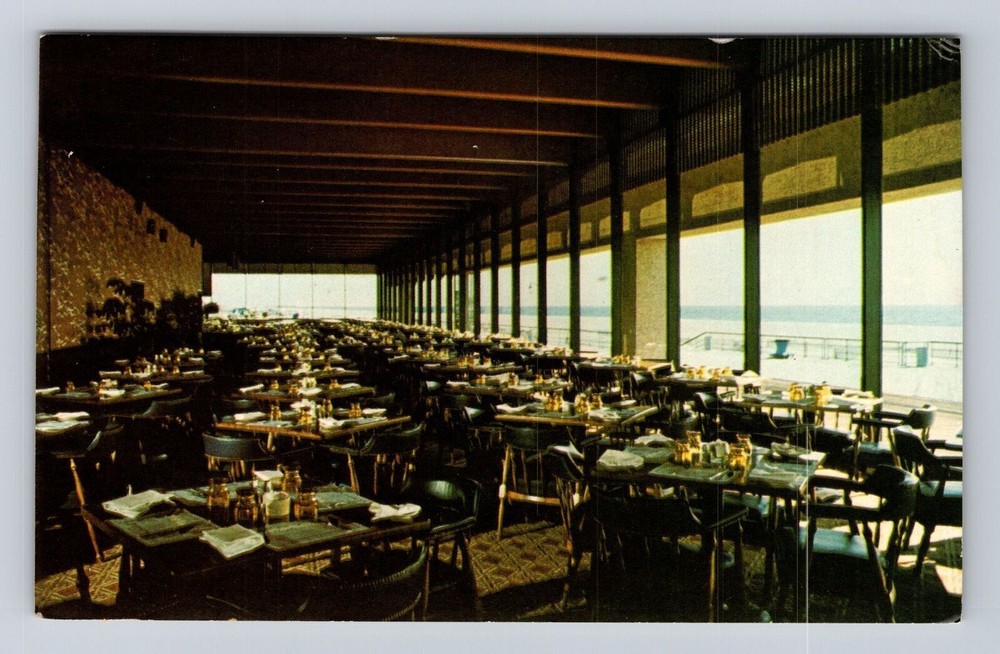 Wantagh NY-New York, Boardwalk Restaurant Jones Beach Advertise Vintage Postcard