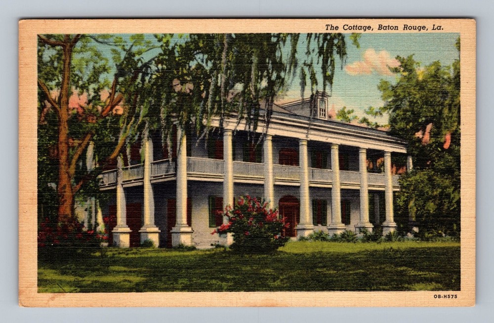Baton Rouge LA-Louisiana the Cottage Vintage Postcard