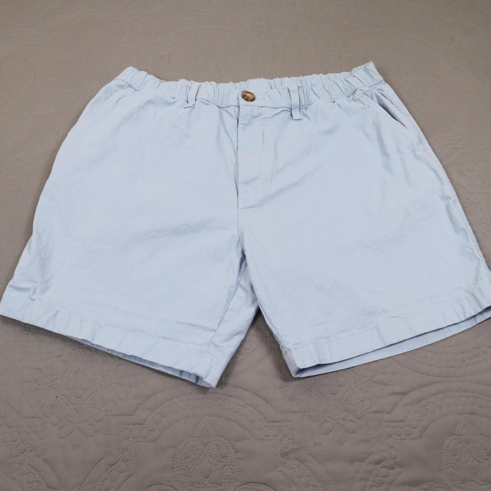 Chubbies Shorts Mens XL Blue Chino Elastic Waist Stretch Casual Summer 7 Inseam