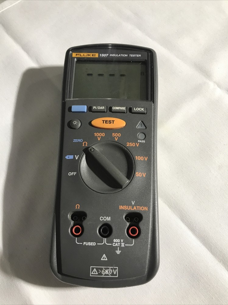 Meter Only - Fluke 1507 Insulation Tester Multimeter (NO LEADS)