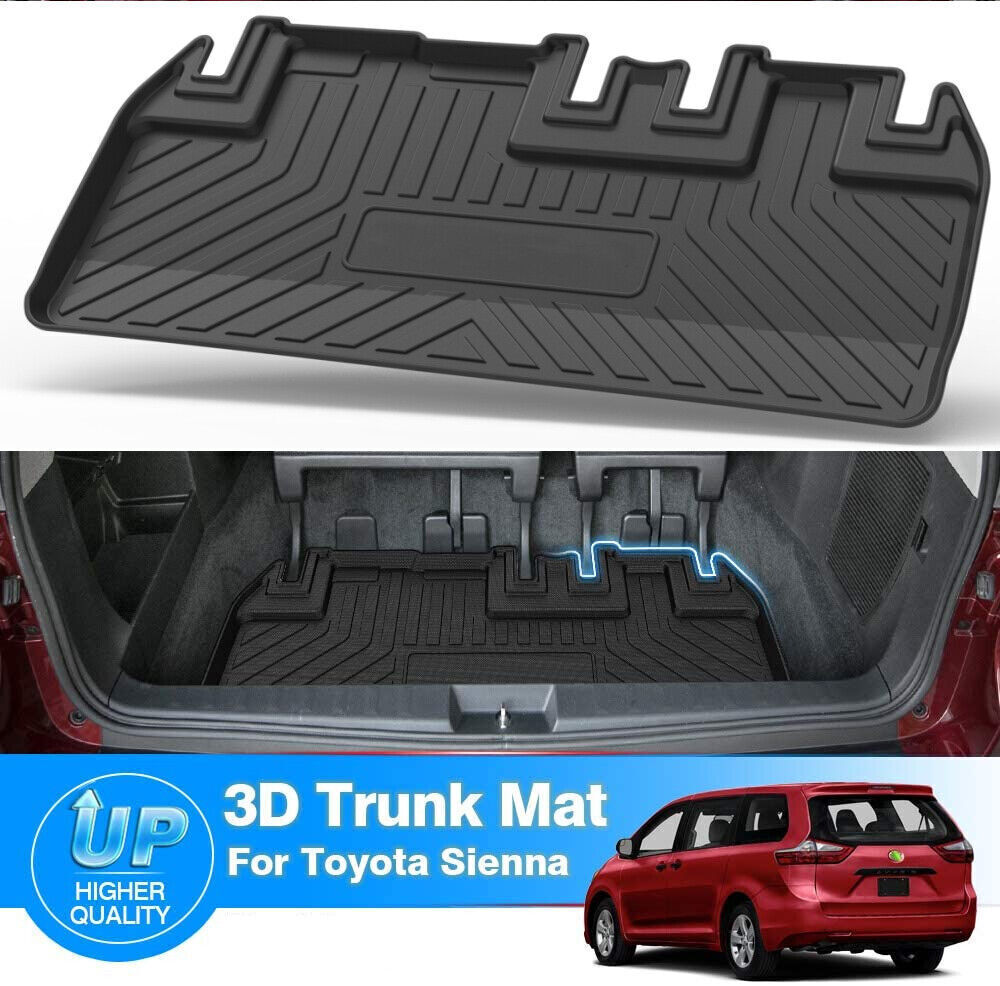 Waterproof Rear Cargo Liner Trunk Mat for 2011-2020 Toyota Sienna