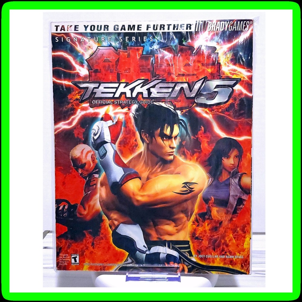 🔥 Tekken 5 BradyGames OFFICIAL Strategy Guide 🏆 SIGNATURE SERIES Sony PS2 2004