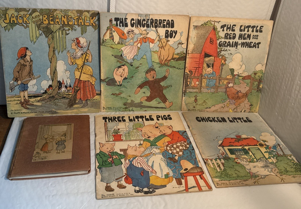 Assorted LOT of 10 Platt and Munk Children’s Books 1930’s Classic Stories NICE!!