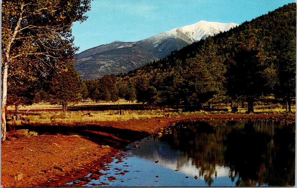 Vintage Postcard San Francisco Peaks Flagstaff Arizona Scenic View
