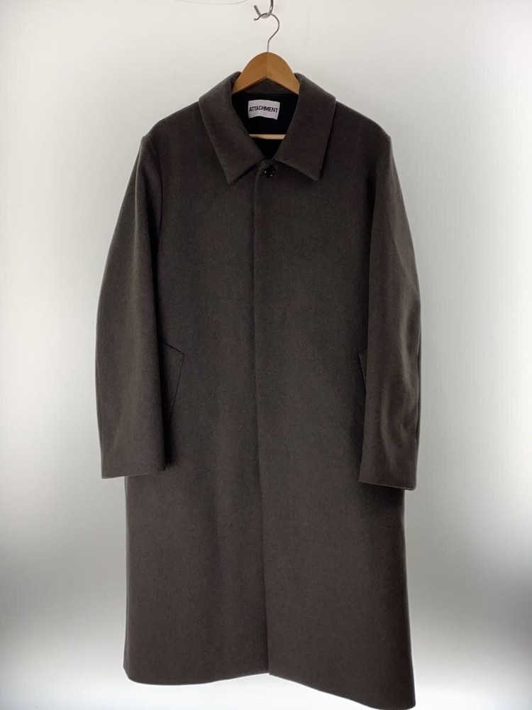 Attachment Wool Cashmere Balmacaan Coat/1/Wool/Gry/Ac22-077 10201 4369