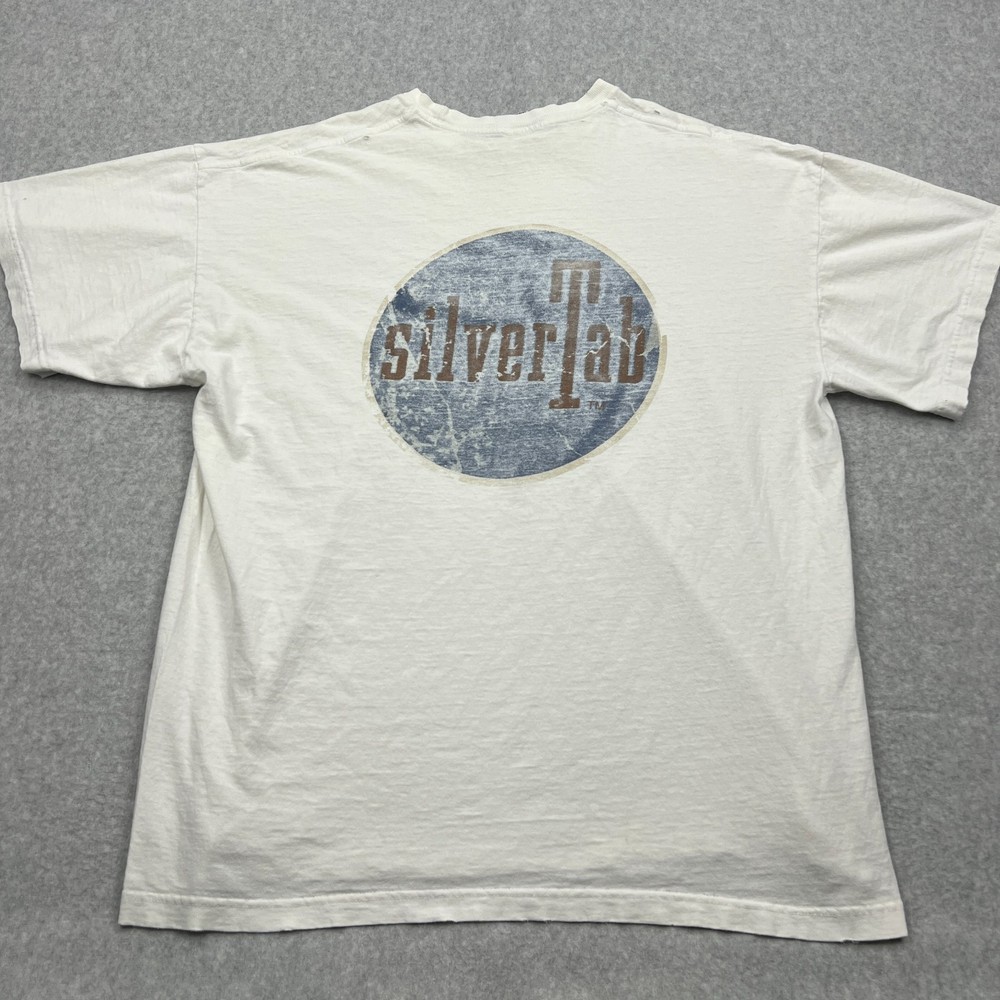 VTG Levis Silvertab Shirt Men's XL White Double Sided Classic USA Made Y2K 90s