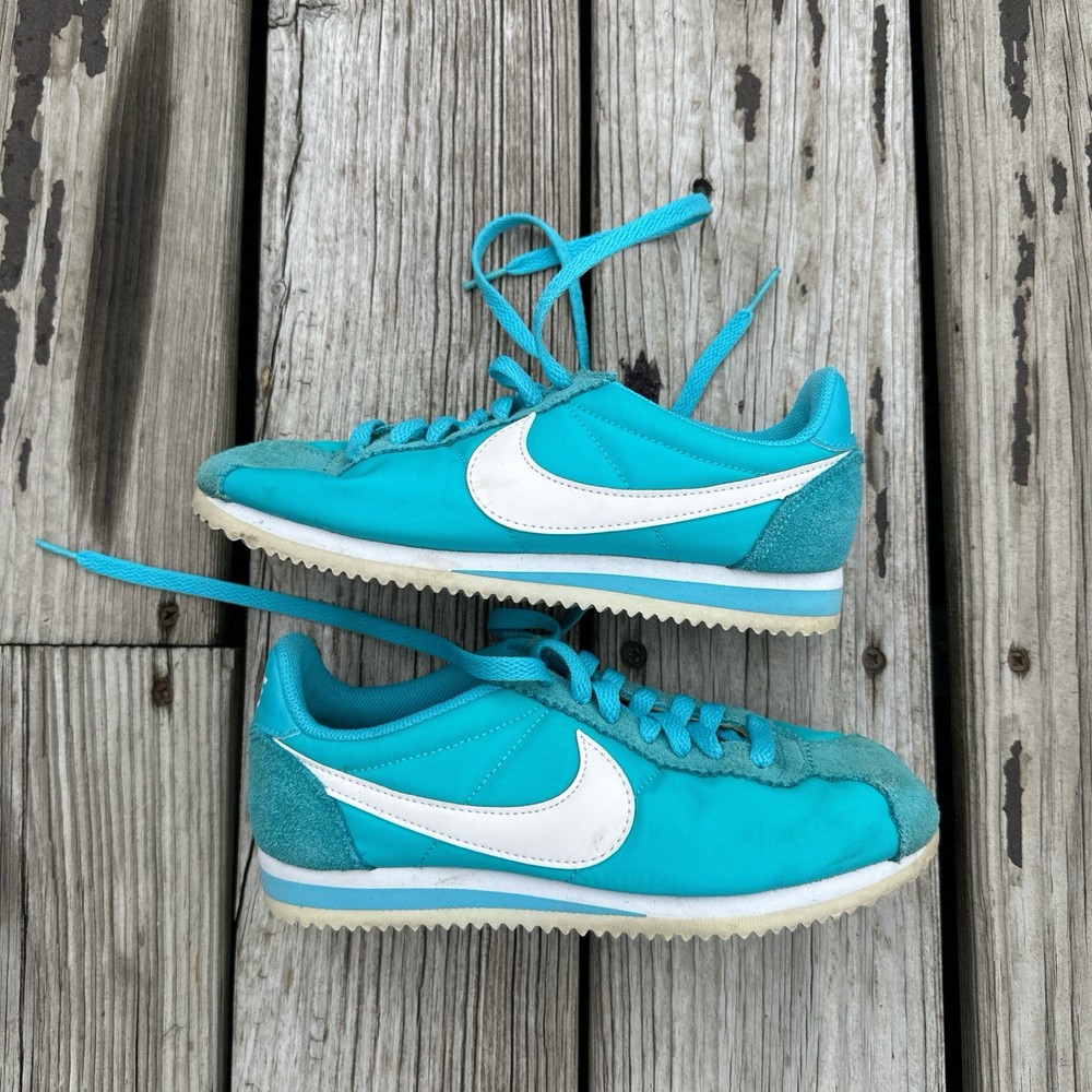 Nike Classic Cortez Nylon 749864-410 Old Retro Gamma Blue Women’s Size 6.5