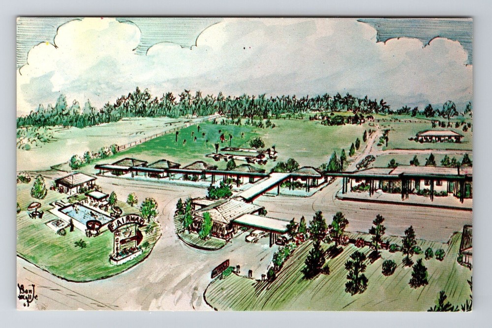 Southern Pines NC-North Carolina, Fairway Motel, Vintage Postcard