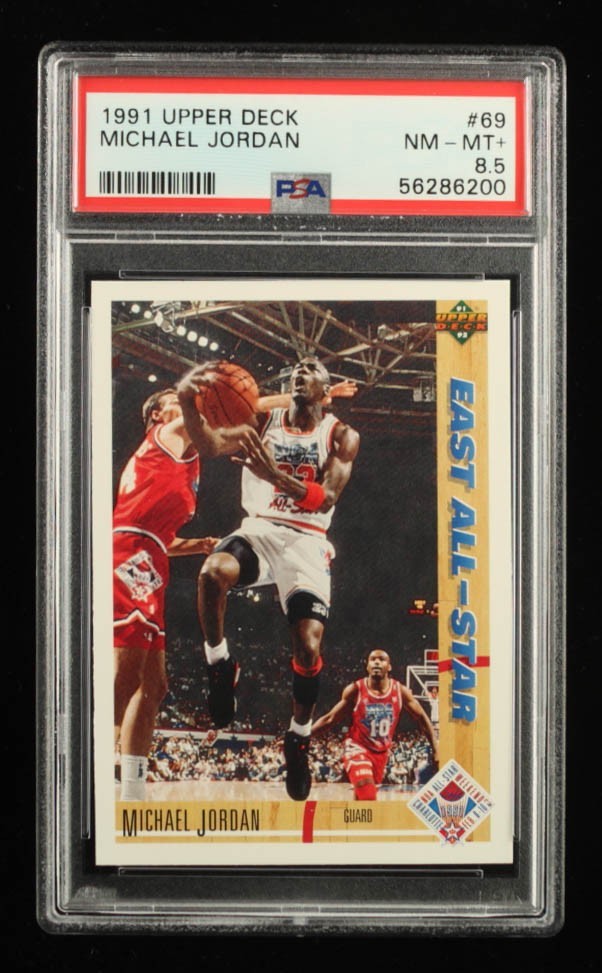 Michael Jordan 1991-92 Upper Deck #69 All-Star PSA 8.5 NM-MT+ 🔥BULLS GOAT MJ