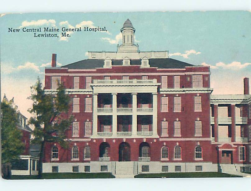Divided Back HOSPITAL SCENE Lewiston Maine ME hs0843