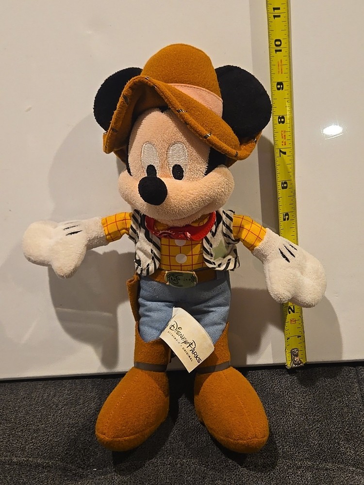 Disney Parks Mickey Mouse as Woody Toy Story Plush 10